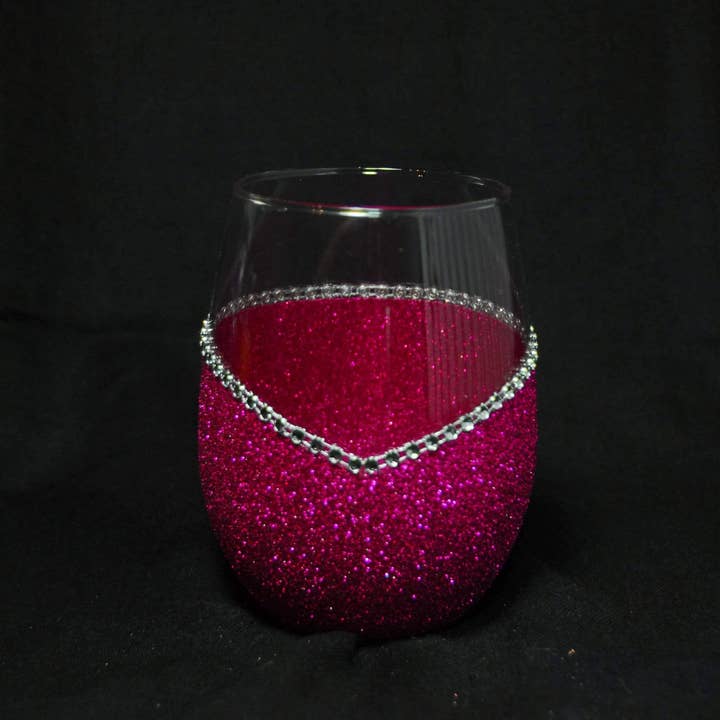 WineyBitches.Co - Wholesale Wine Glass - Classy With a Bitchy Side – Bling Glitter Glass Wine Glasses (Just Sayin’ Collection)17