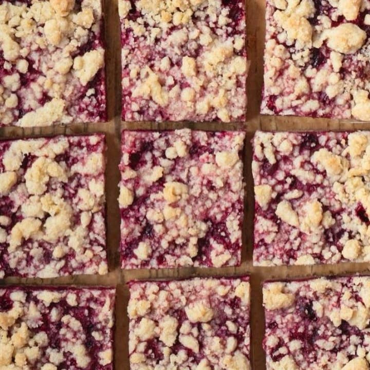 Gluten free Raspberry Dessert Squares - 4 Pack for wholesale by SQUARED GF Gluten Free Desserts