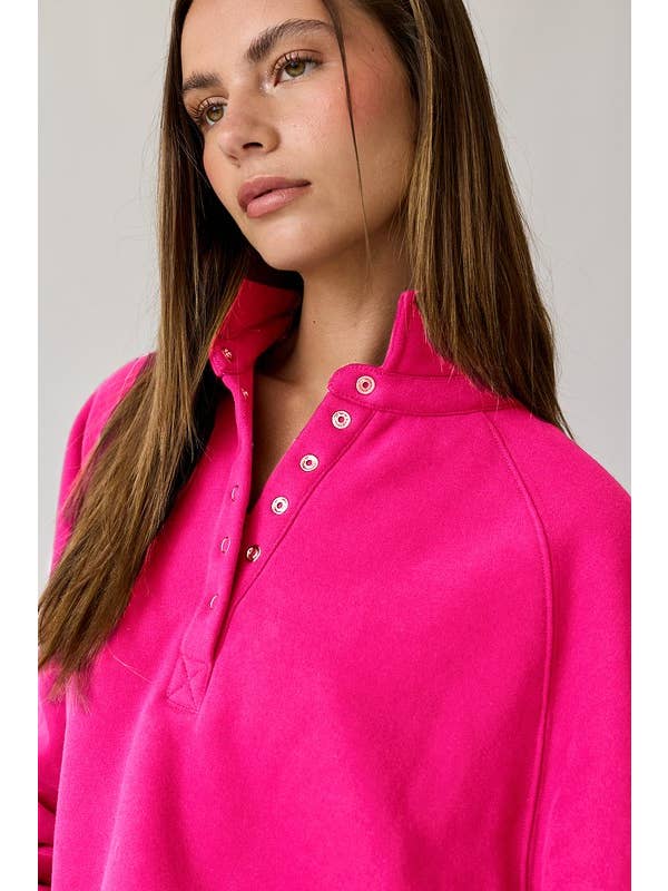 Rasberry PT16060-RS - Piper Snap Button Collared Sweater for wholesale on Faire