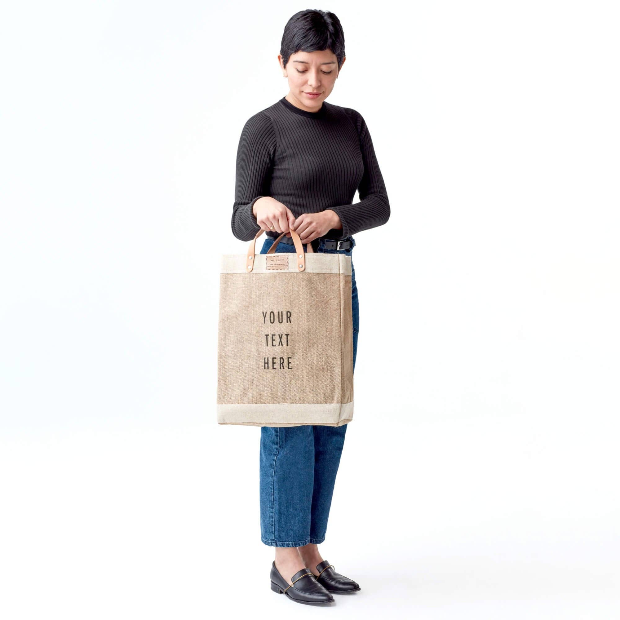 Apolis - Wholesale Tote Bag - Women's - Customize Market Bag in Natural (003NA)3