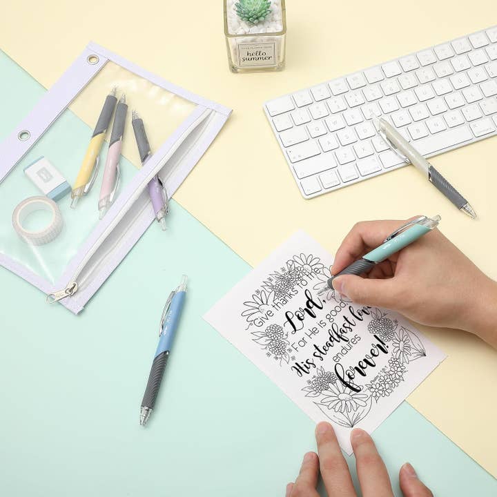 Mr. Pen - Wholesale Pen - Pastel Retractable Gel Pens, 6 Pack, 0.5mm Fine Point7