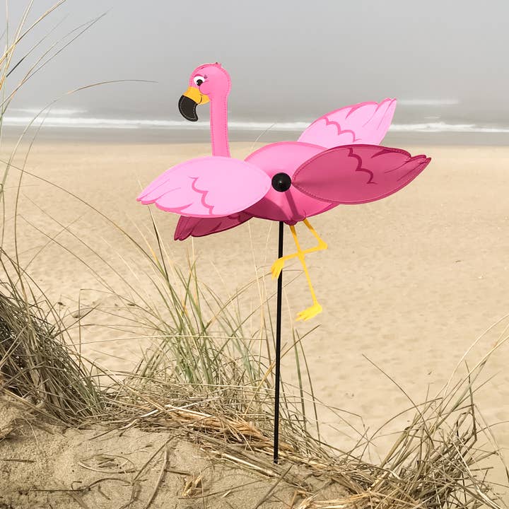 In the Breeze, LLC. - Wholesale Wind Spinner - Baby Flamingo Whirligig