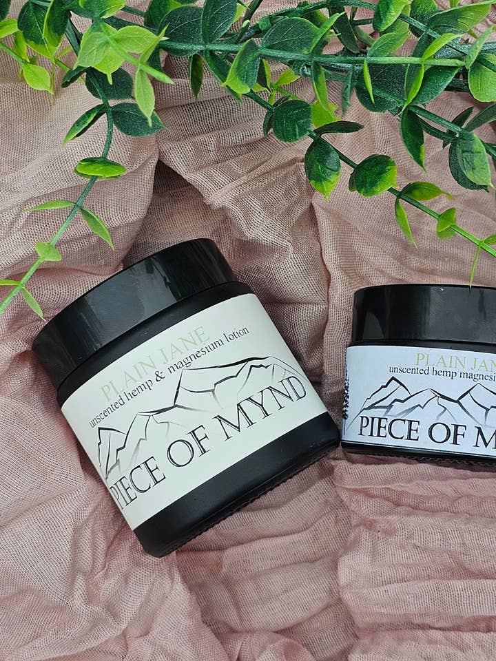 Plain Jane | Unscented | Hemp + Magnesium Lotion for wholesale by Piece of Mynd