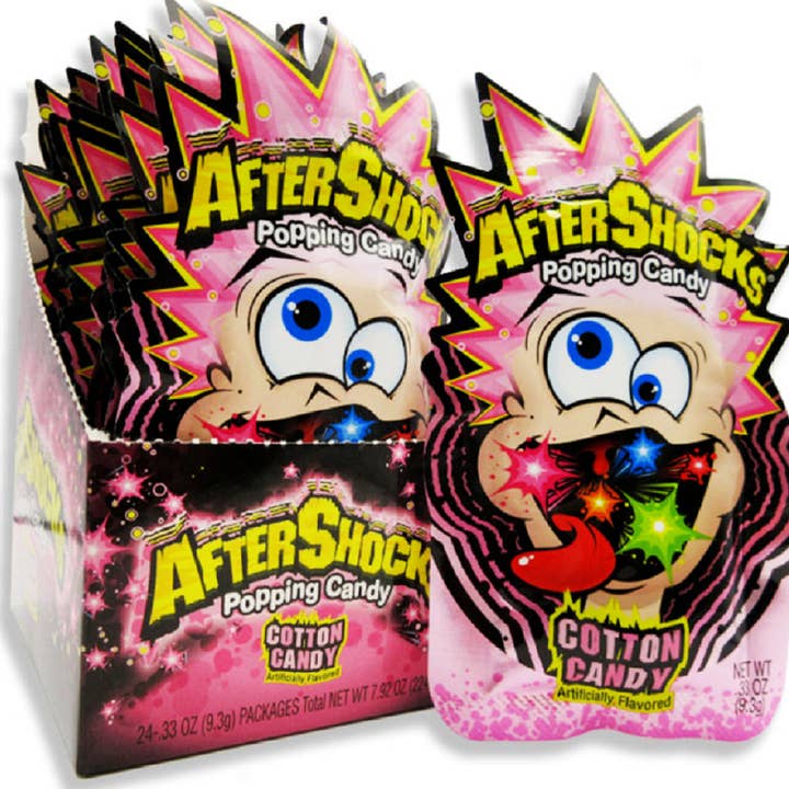 Candy Barn Express - Wholesale Cotton Candy - Aftershocks Popping Candy - Cotton Candy - 24 Ct.2
