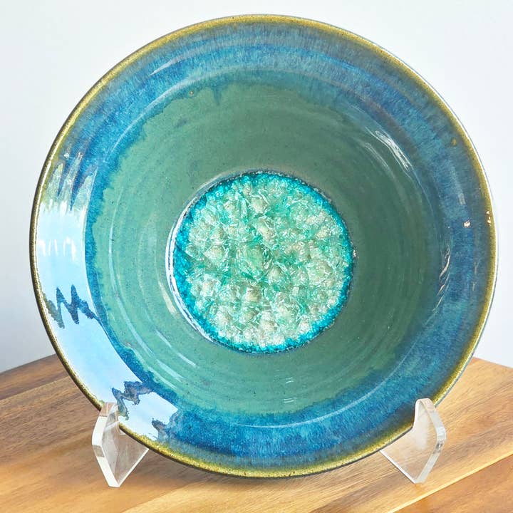 Dock 6 Pottery - Wholesale Decorative Plate/Dish/Bowl - Flared Rim Bowl -Made to Order- Fused Glass Ceramic Pottery14