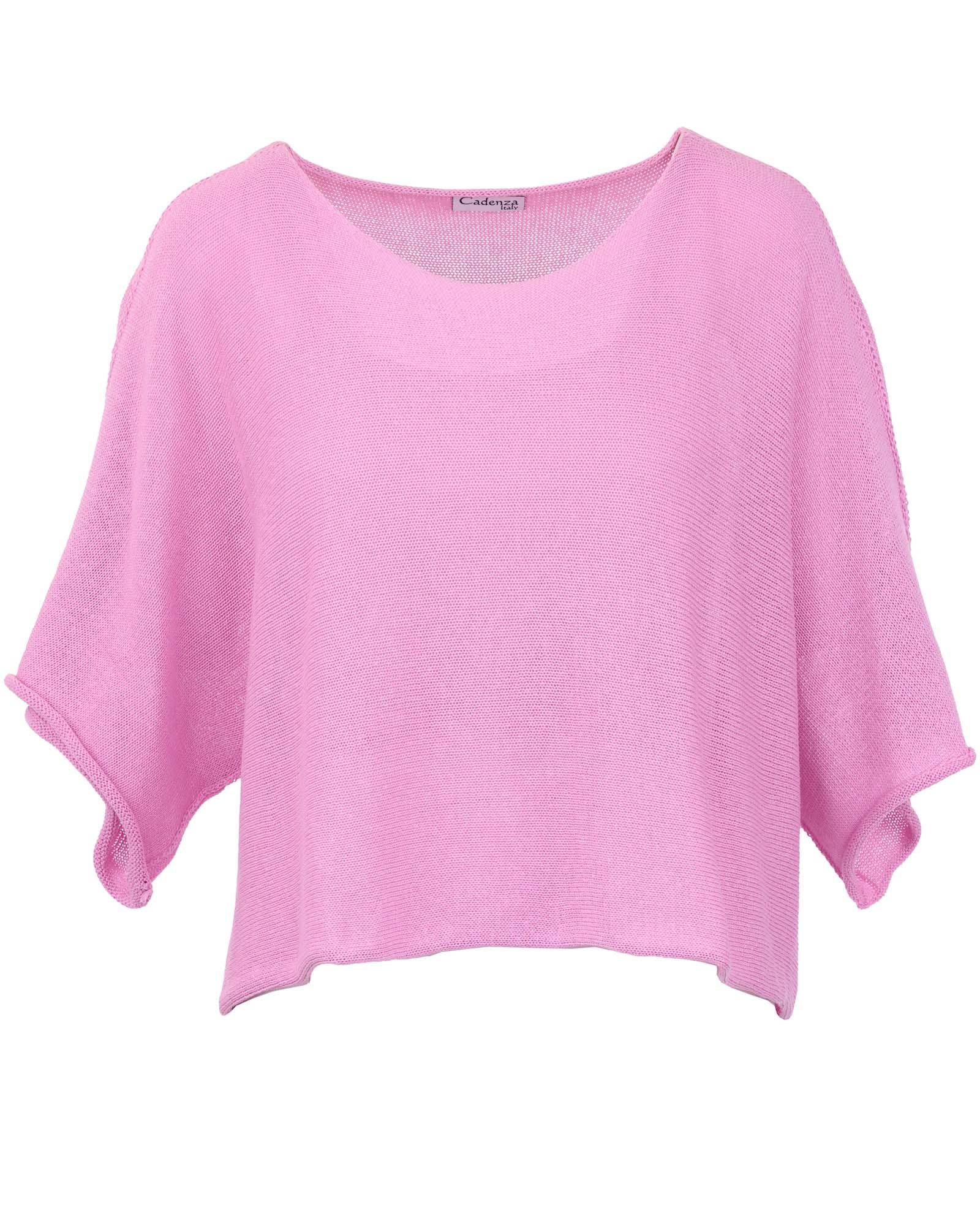 Cadenza Italy Ltd - Vendita all'ingrosso Top in maglia - Donna - Top corto a tunica in misto cotone19
