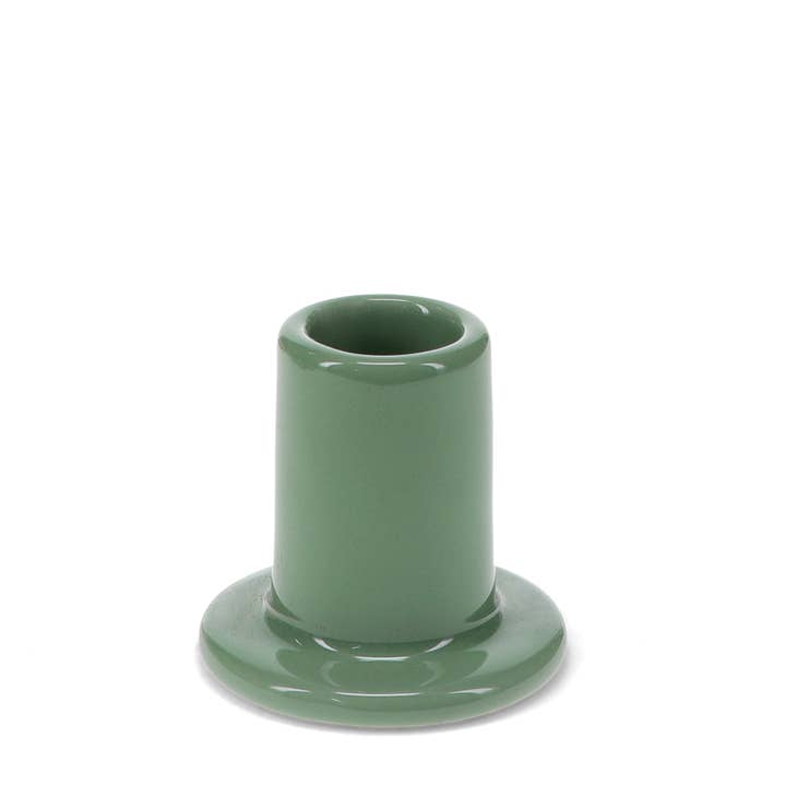 Ceramic tube candle holder - Khaki for wholesale by Rex B2B - UK
