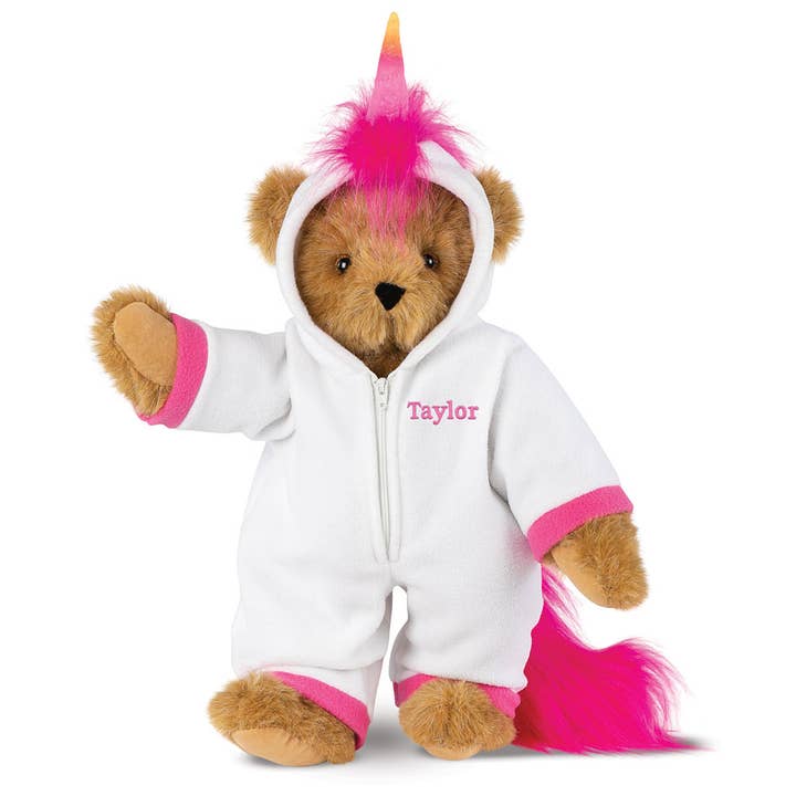 15 In. Unicorn Hoodie Bear for wholesale by Vermont Teddy Bear