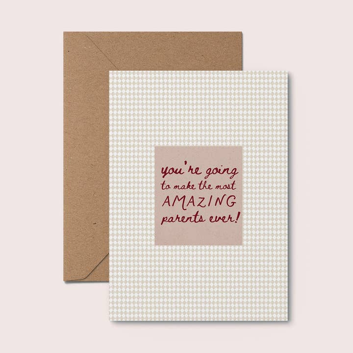 Moonshine Prints - Wholesale Baby Card - Most Amazing Parents Ever New Baby Card