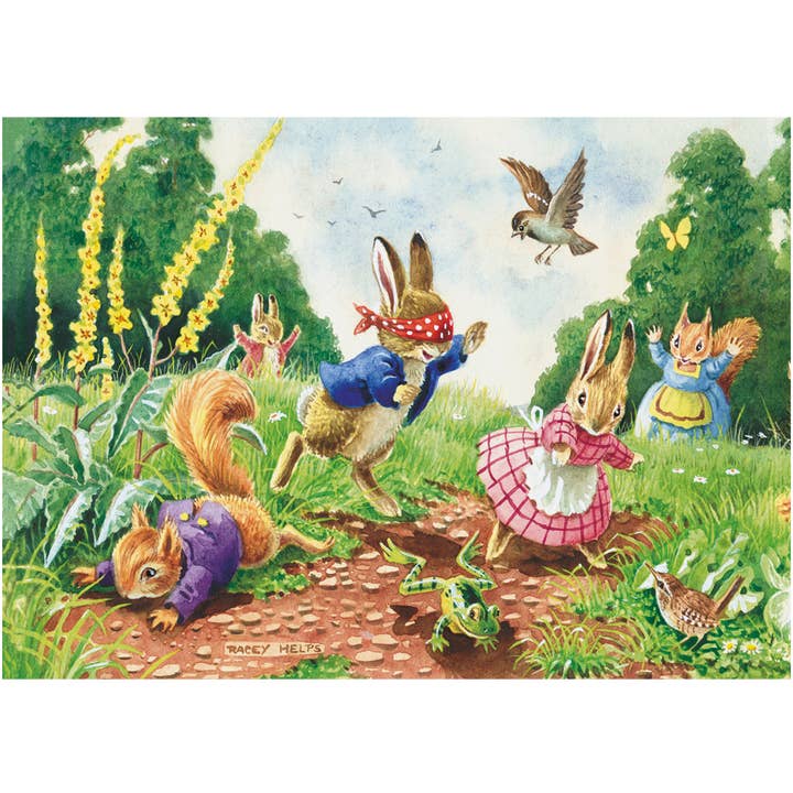 Ganymed Press – wholesale Postcard – Blinds mans buff - Racey Helps Postcard