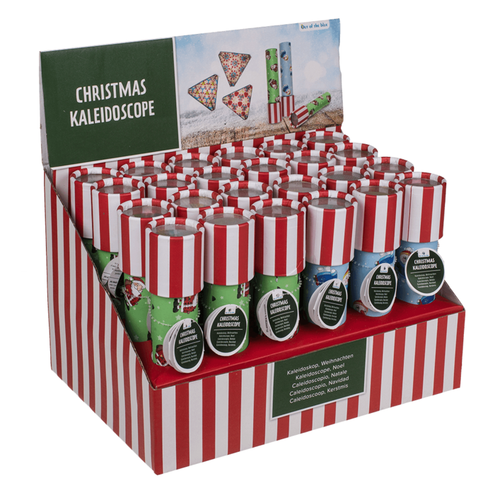Out of the blue KG - Vente Appareil photo kaléidoscope – enfant et bébé - Kaléidoscope de Noël, env. 19 x 4,2 cm, 2 modèles assortis2