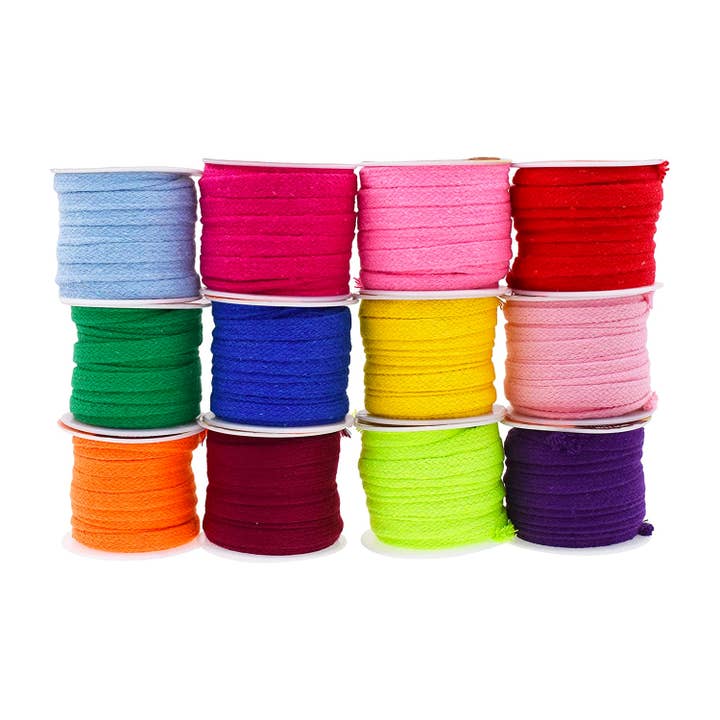 Mandala Crafts - Wholesale Craft supplies - Mandala Crafts Hot Pink Flat Drawstring Cord Drawstring Replacement, 1/2 Inch 12mm 20 YDs Hot Pink Soft Drawstring Cotton Draw Cord Hoodie Sweatpants Drawcord Replacement3