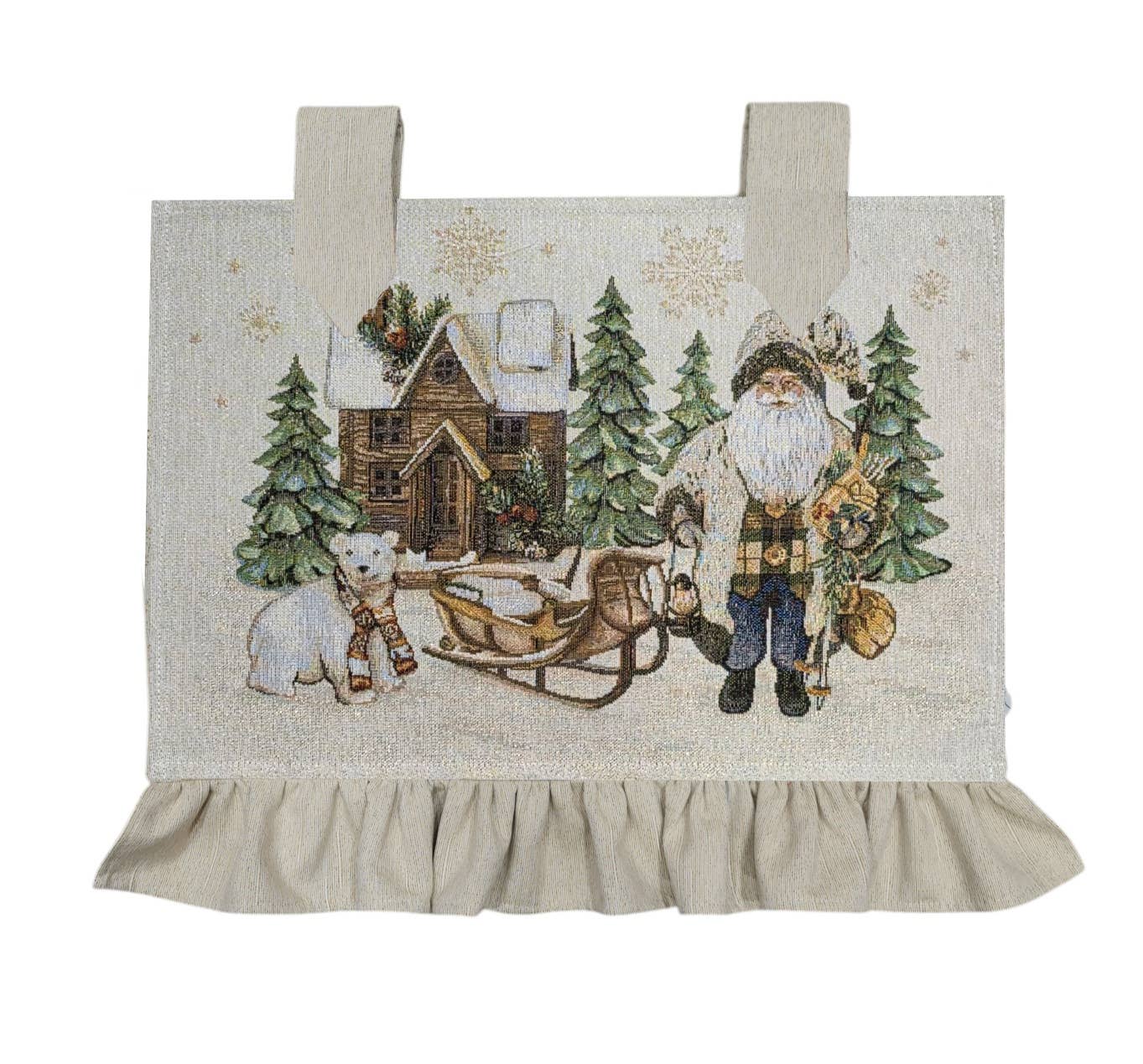 Lunaria Lab - Wholesale Oven Mitt/Pot Holder - Santa Gold Oven Cover in Gobelin0