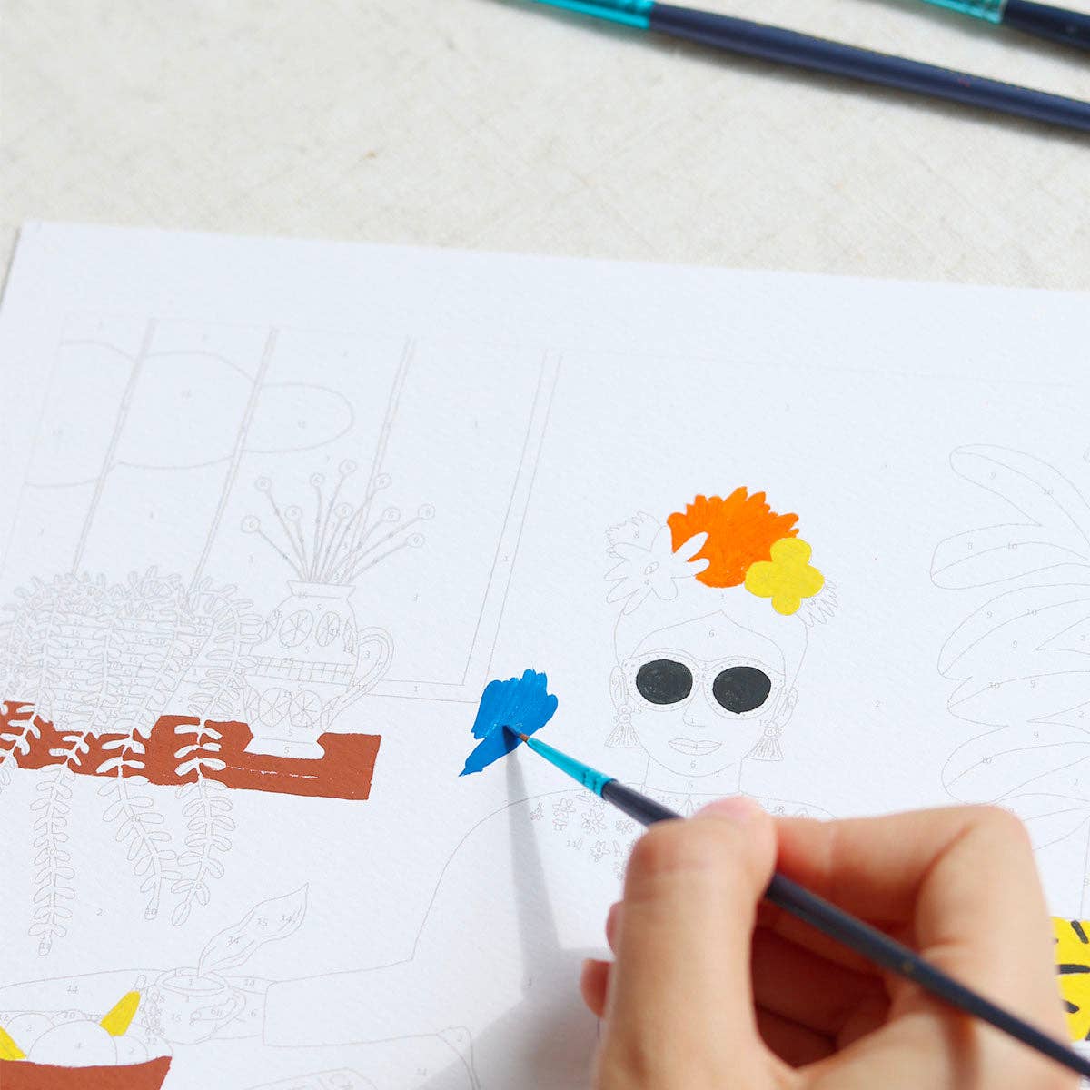 La Petite Épicerie - Wholesale DIY Craft Kit - Paint by number kit - The cat girl4