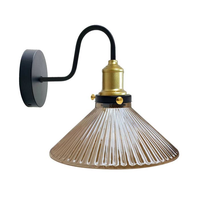 Ledsone - Wholesale Sconce - Rustic Industrial Wall Sconce Wall Lamp Light Glass Shade