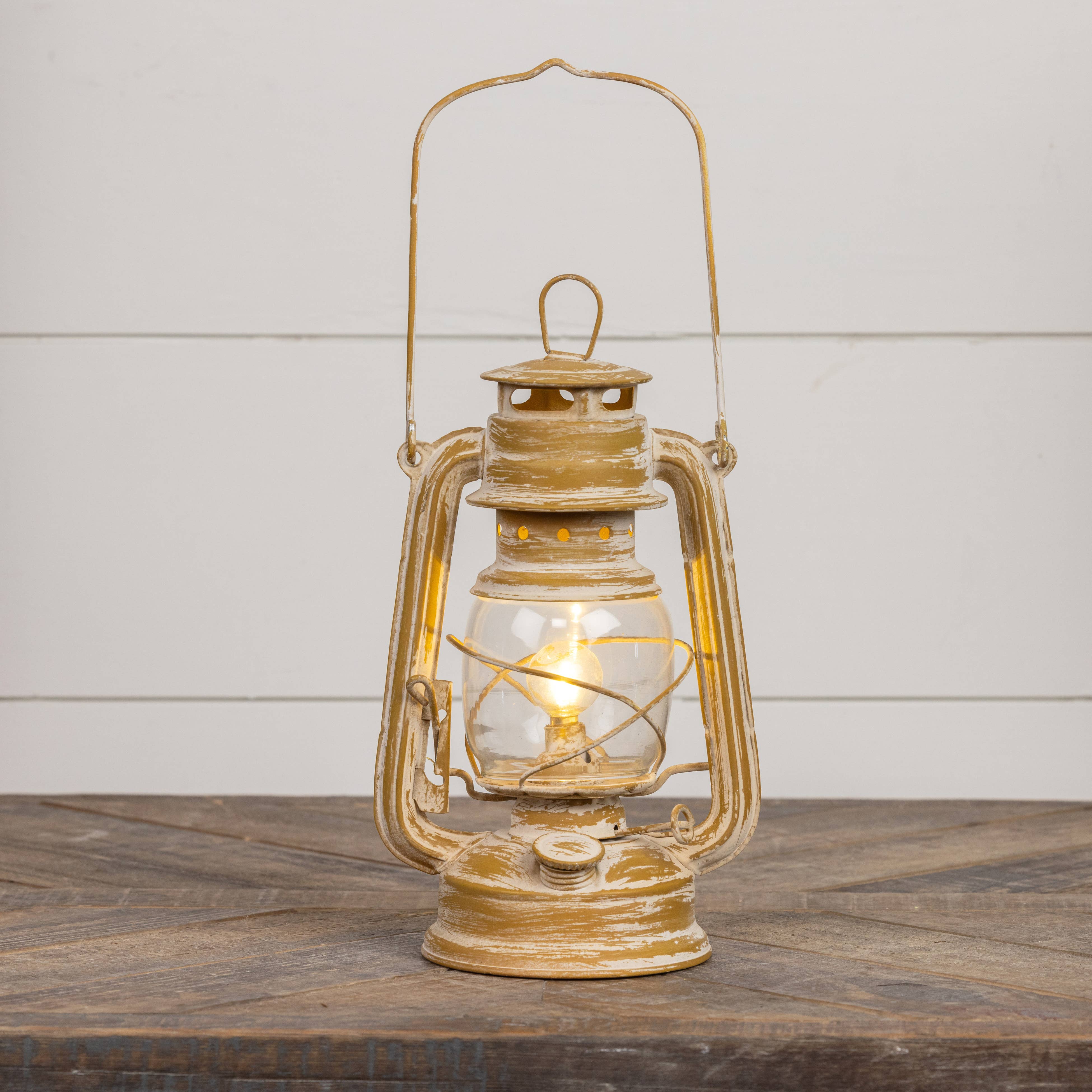 Ragon House - Wholesale Lantern - MUSTARD CABIN LED LANTERN1