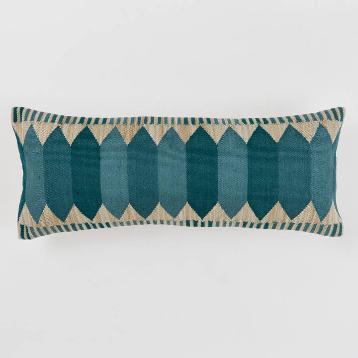 Weaver Green - Wholesale Stoelkussen - Tempel Cerulean Steunkussen1