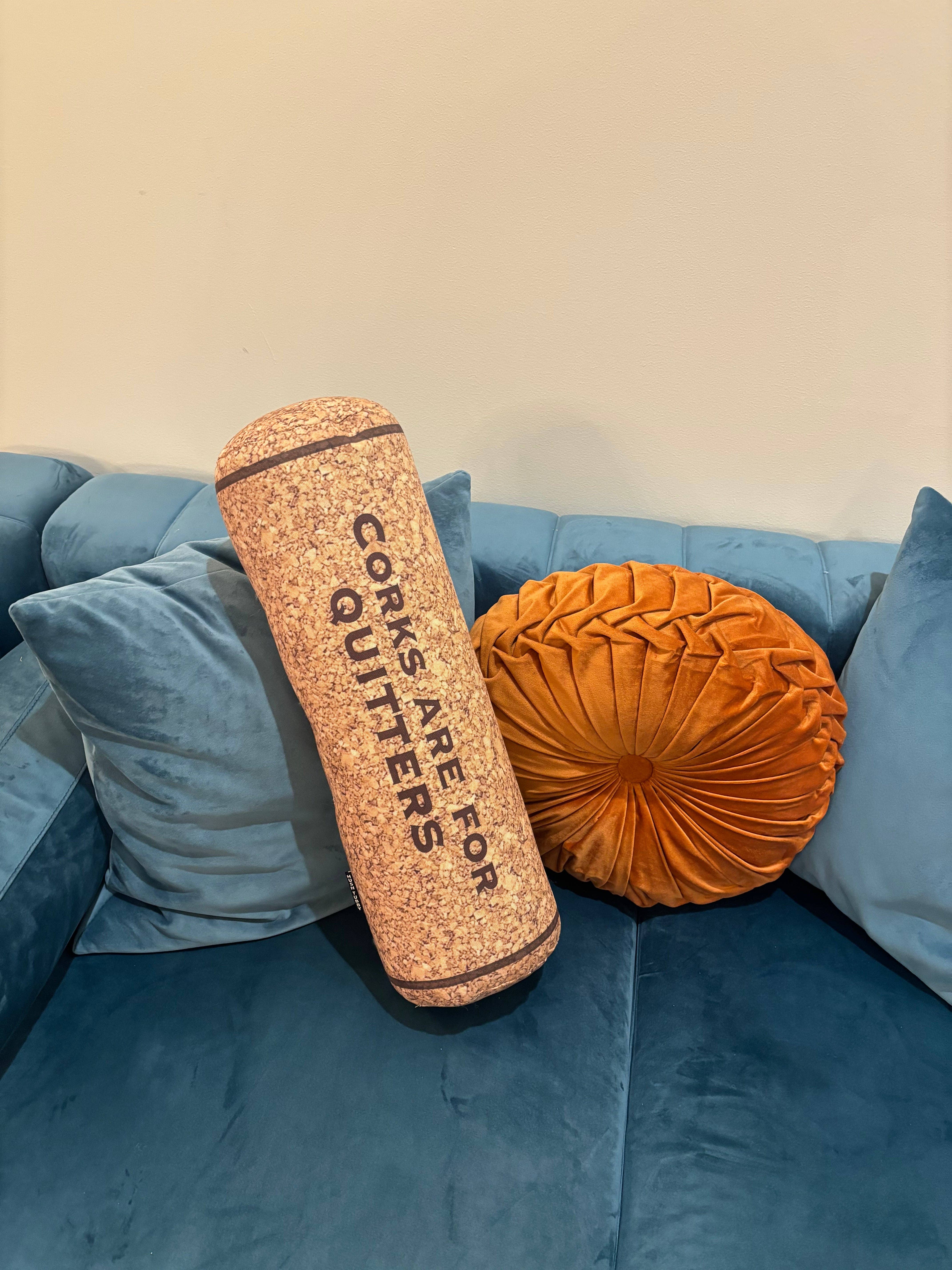 HushTubby - Wholesale Throw/Decorative Pillow - Corks Are For Quitters  Wine Cork Pillow4