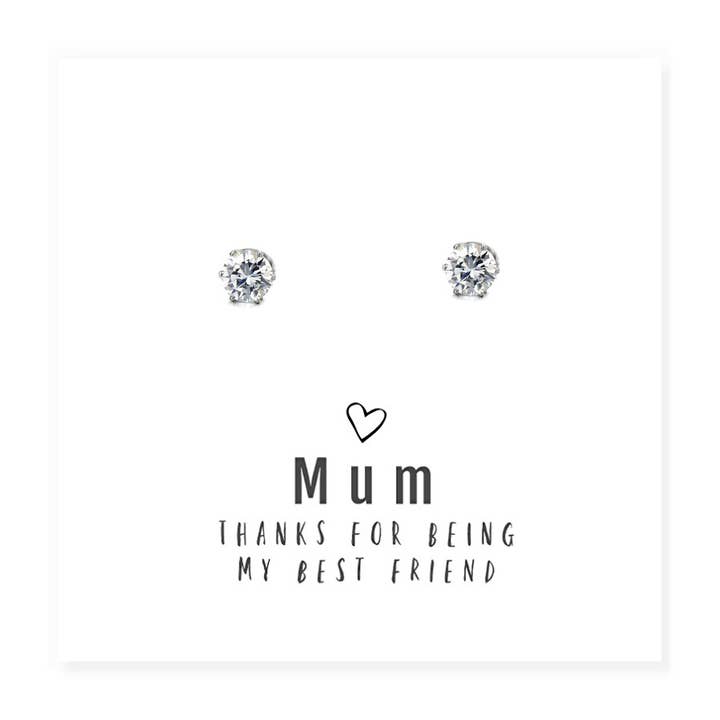 Mum Thanks For Being My Best Friend - Pendientes y mensaje para venta al por mayor de Aye Do Gifts