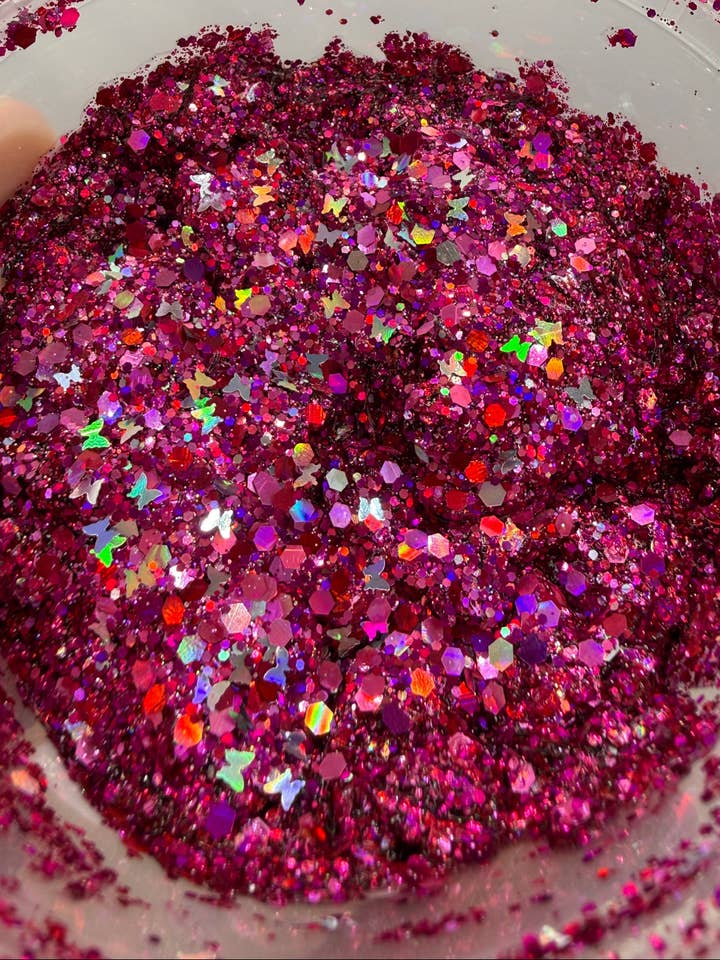 Pretty in Pink Hair & Body Glitter for wholesale by Bliss Hair Glitter