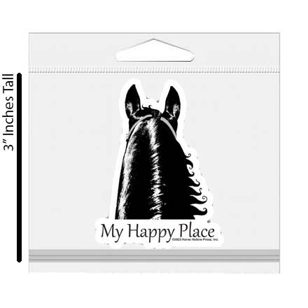 Horse Hollow Press - Wholesale Sticker - 3" Tumbler Horse Sticker / My Happy Place / WATERPROOF2