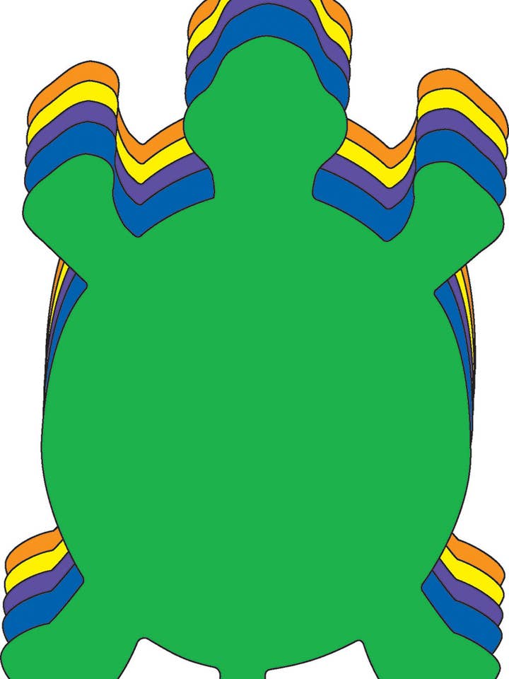Turtle Assorted Color Creative Cut-Outs- 5.5" for wholesale by Creative Shapes Etc.