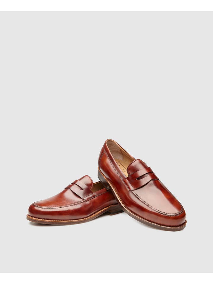 Heinrich Dinkelacker – Engroshandel Loafer – Mænd – Wien Plain TC, Tøffel, Rammesyet, Kalvelæder, Brun3