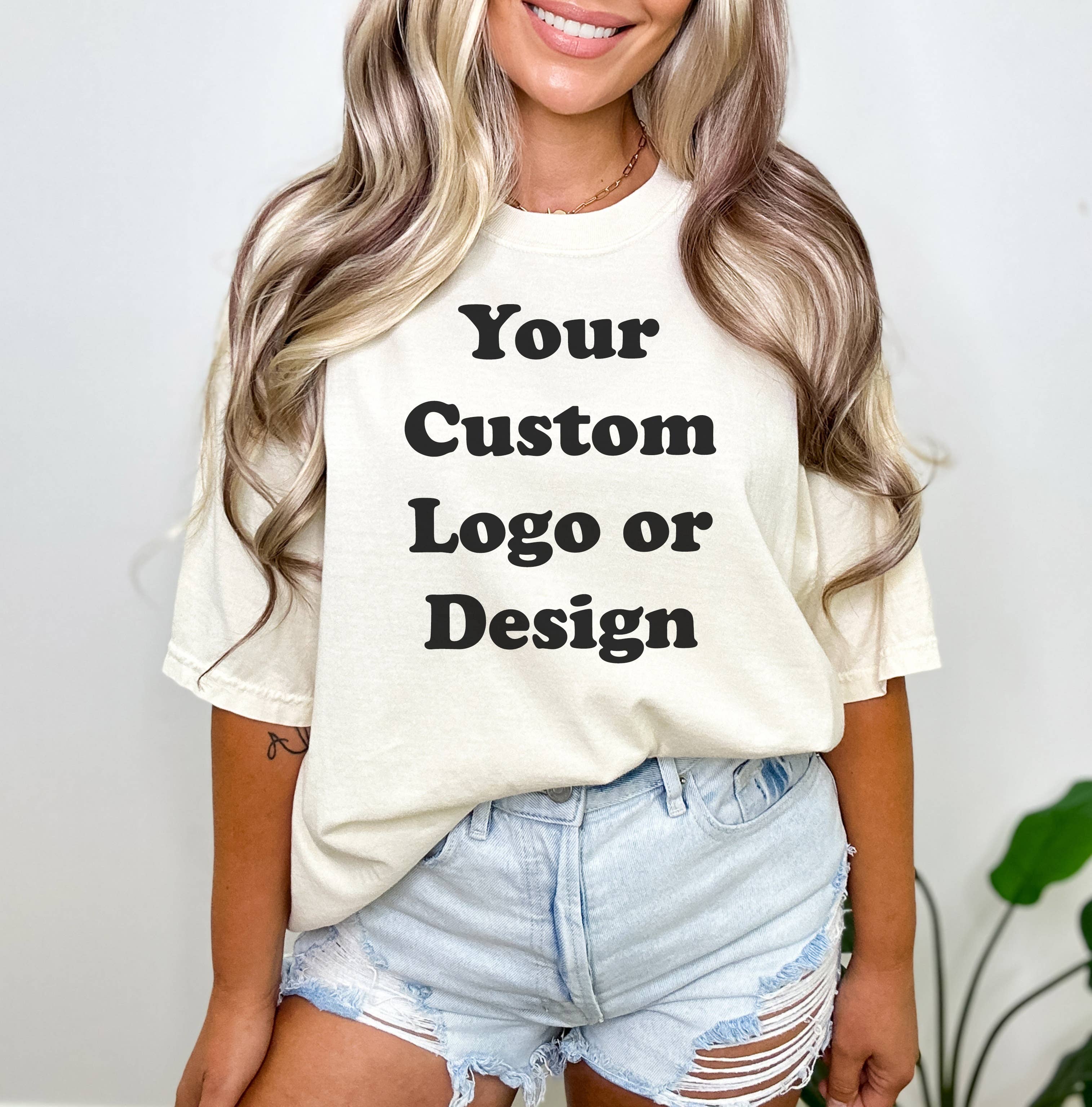 DaisyChainDesignCo - Wholesale T-Shirt (Graphic) - Women's - Custom Logo or Design Comfort Colors Tee3