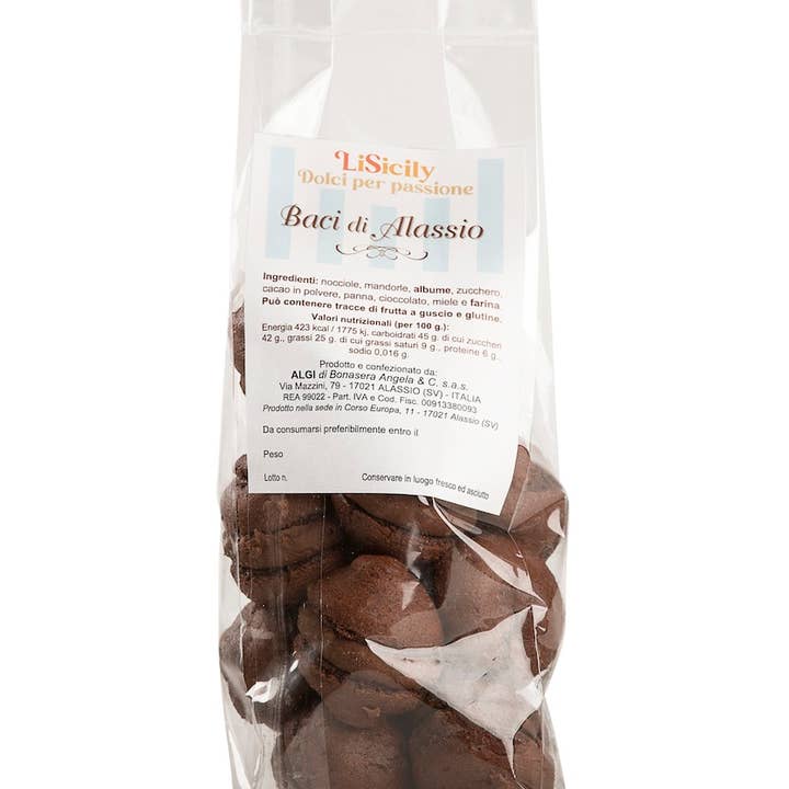 Algi di Bonasera Angela & C saspu - Wholesale Chocolate Covered Sweets - Baci di Alassio Ancient Recipe With Piedmontese Hazelnuts