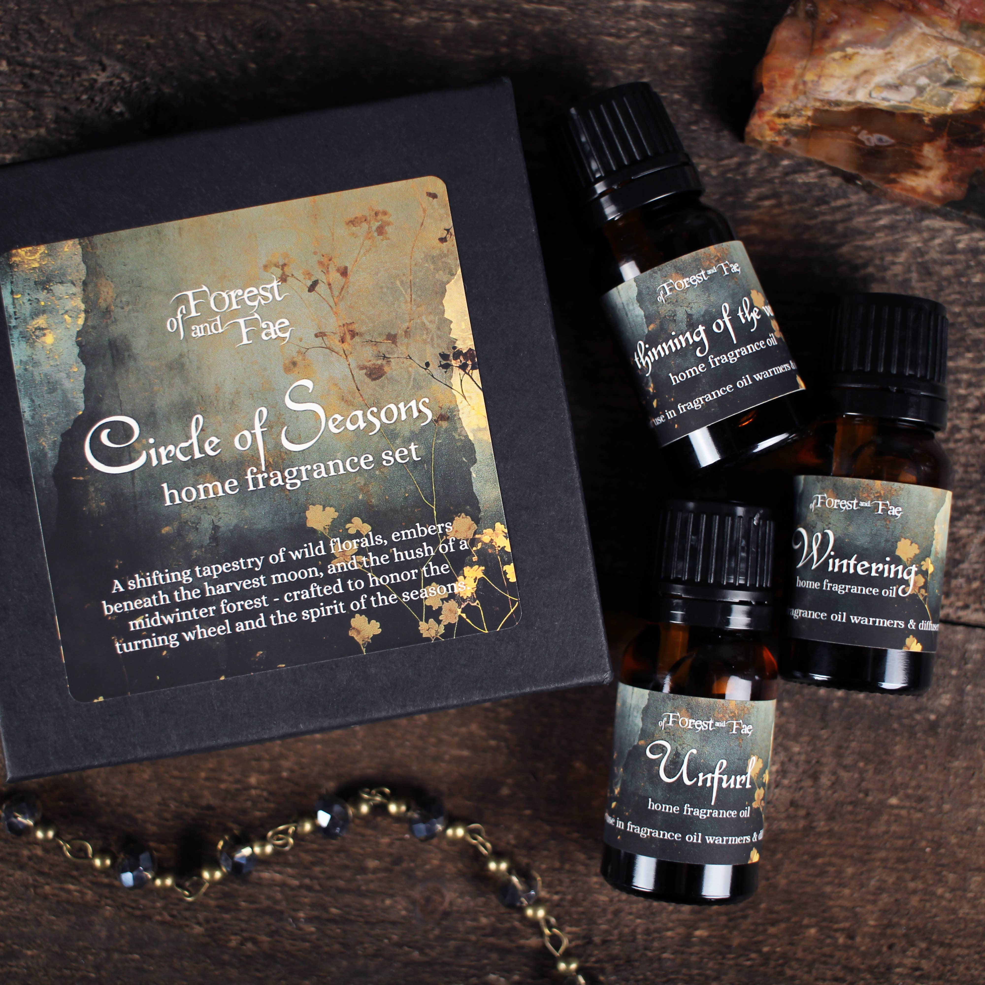 of Forest and Fae - Wholesale Fragrance Oil - Circle of Seasons • 3 Witchy Home Fragrances for Diffusers0