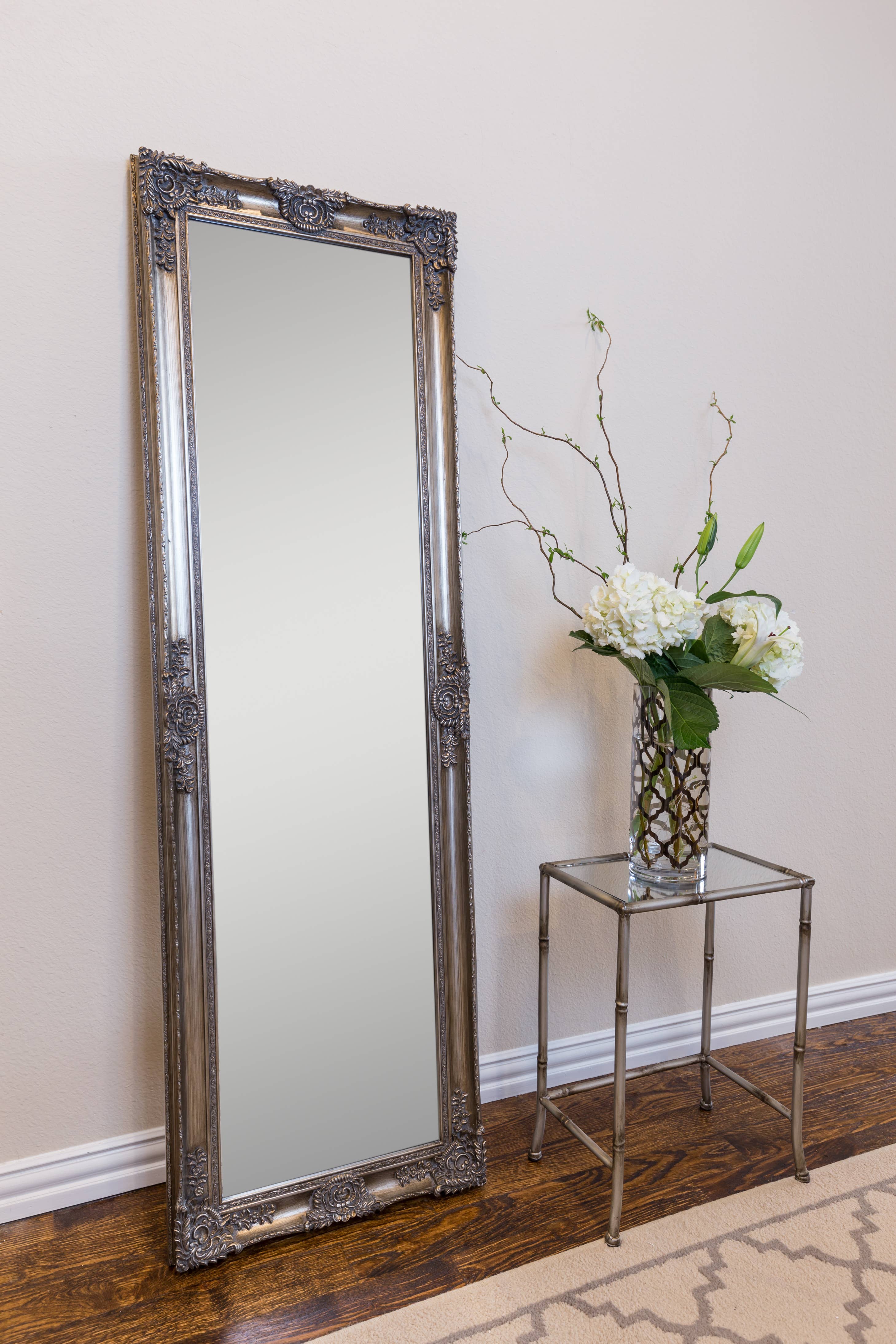 SBC Decor - Wholesale Wall Mirror - Mayfair Belle Antique Silver Traditional Full Length Mirror4