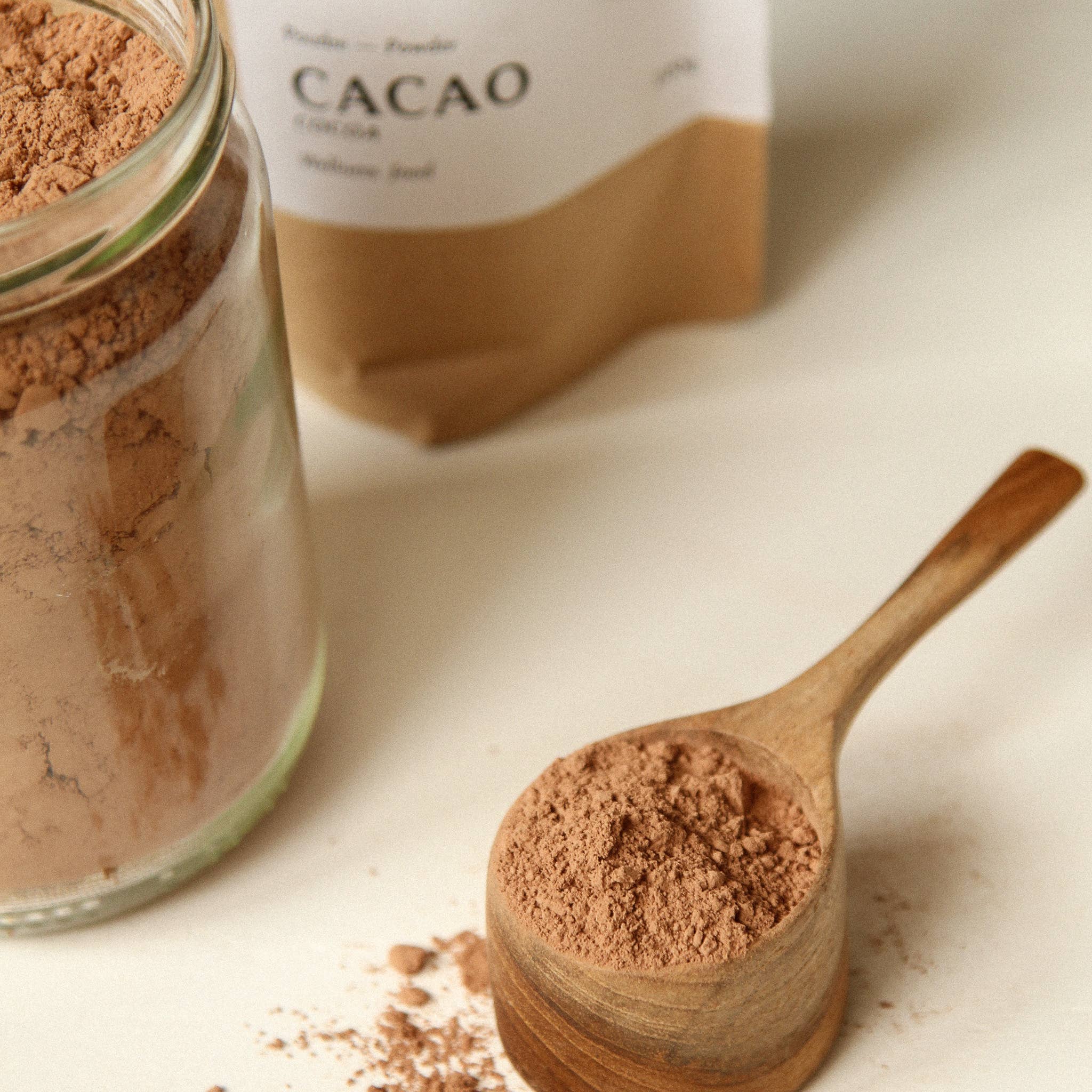 Gûrhu – Proteína/Superalimento em pó por atacado – Cacau cru em pó - Pó de felicidade2