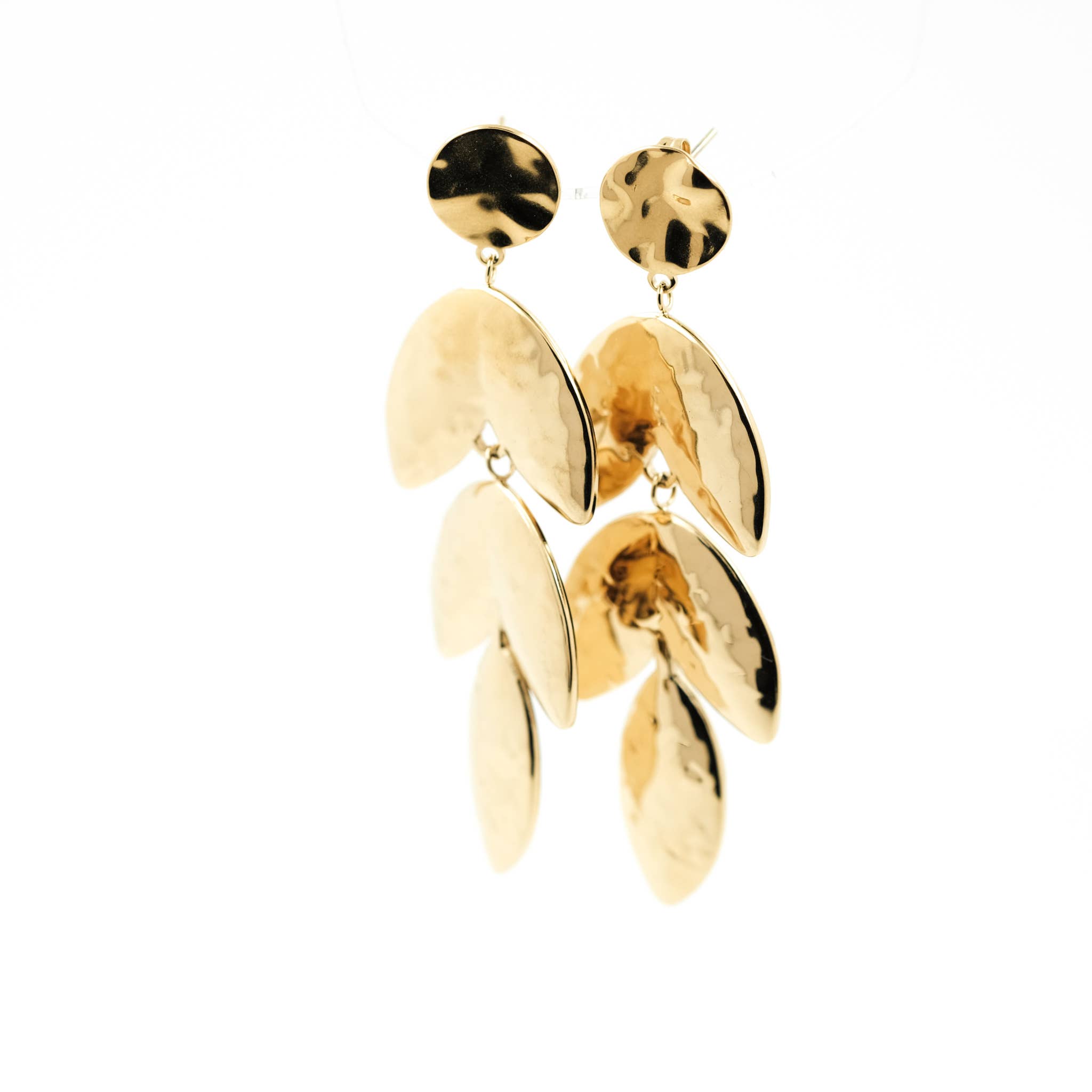 Glamdust – wholesale Hängande örhängen – Romy örhängen med fallande löv0