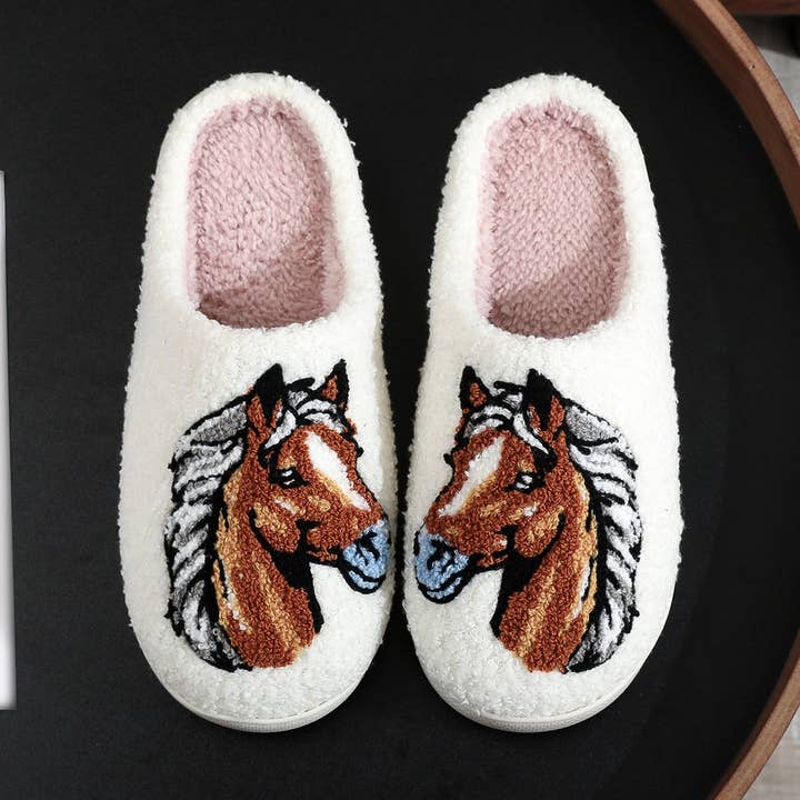 Warm Mustang Slippers Soft Plush Indoor Shoes_CWSHF00248 and other Purchase Wholesale must have. Free Returns & Net 60 Terms on Faire trending on Faire.