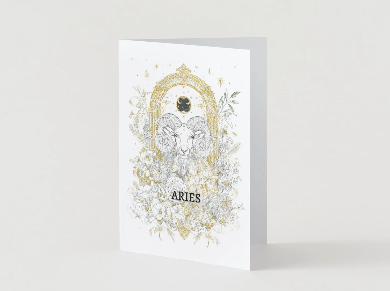 House of Osiris - Wholesale Birthday Card - Aries (March 21 – April 19) Zodiac Astrology Birthday Card | Blank Inside for Customized Birthday Wishes1