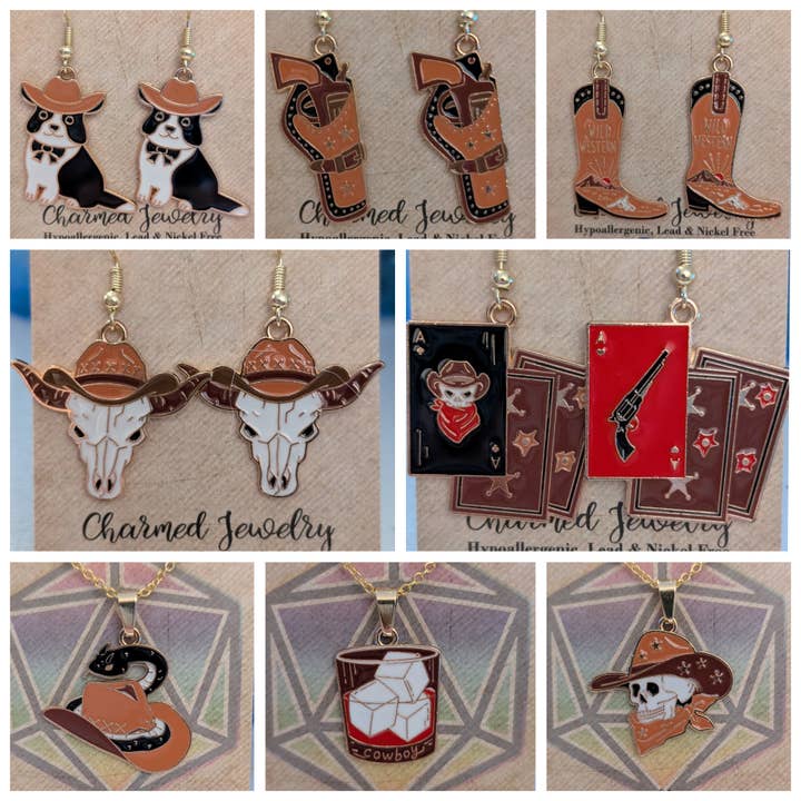 Con-Quest Crafts – wholesale Smycken – Vilda västern-inspirerade örhängen och halsband