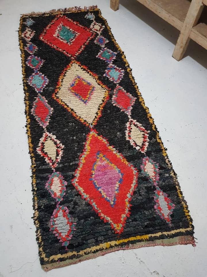 Tappeto Marocchino Boucherouite 280x108 cm per la vendita all'ingrosso da parte di Okrë Shop
