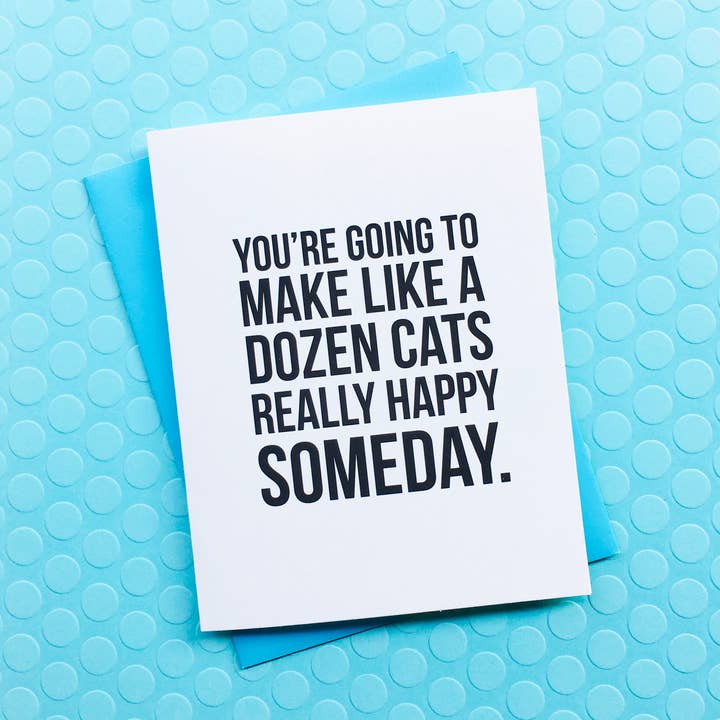 Top Hat and Monocle - Wholesale Everyday Greeting Card - A Dozen Cats Card0