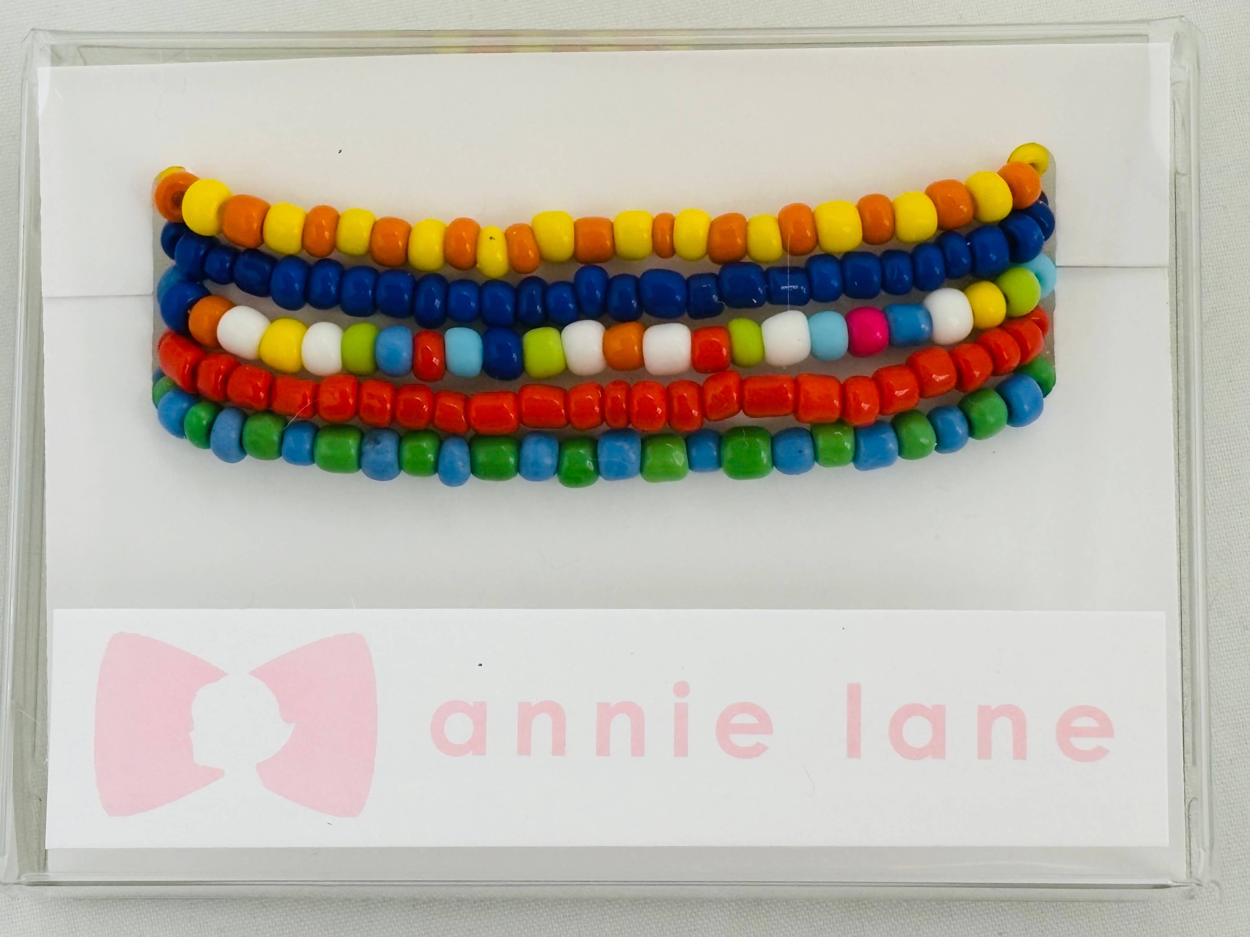 Annie Lane - Wholesale Jewelry Set - Set of five Annie Lane beaded bracelets - Multi 40