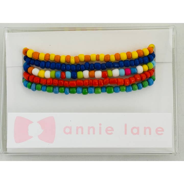 Annie Lane - Wholesale Jewelry Set - Set of five Annie Lane beaded bracelets - Multi 4