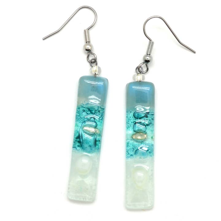 Dunitz & Company - Wholesale Dangle Earrings - Skinny Rectangle Glass Earrings9