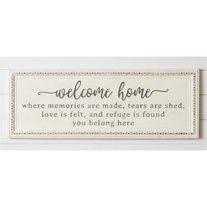 Audrey's Home & Gift – Engroshandel Skilt – Sign - Welcome Home (PC)