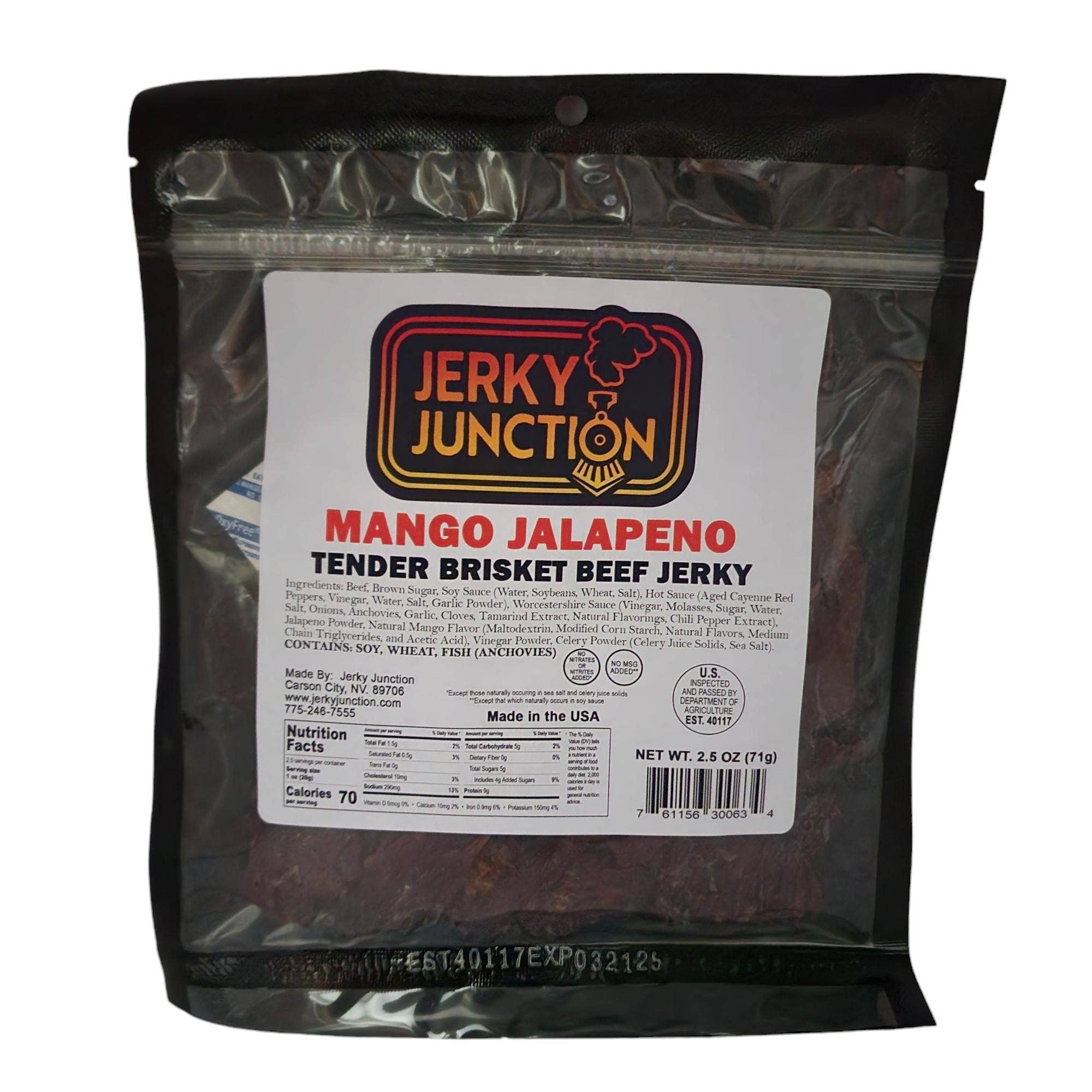 Long Beach Exotic Jerky – wholesale Jerky – Mango Jalapeno Beef Jerky by Jerky Junction 0
