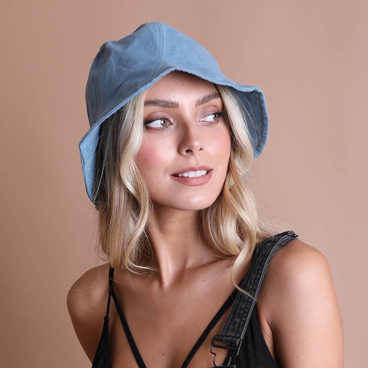 Leto Accessories - Wholesale Bucket hat – Women's - Cotton Bucket Hat with Vintage Vibe🌼– Soft, Stylish, Chic0