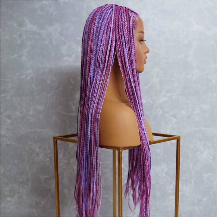 Milk & Honey - Wholesale Wig/Hair Piece - PHOENIX Mixed Pink Braided 26" Lace Front Wig