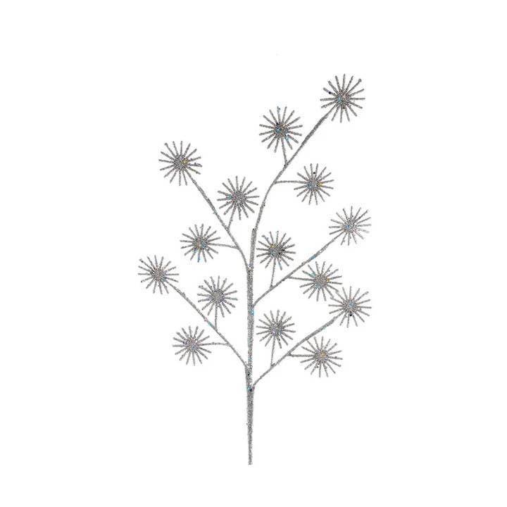 28" Sun Silver Glitter Spray for wholesale by Kurt S. Adler, Inc.