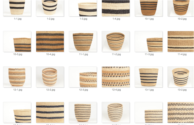 Crafts by Solid - Wholesale Basket - Handwoven Sisal Baskets - Natural Hues - XXS - XXL48