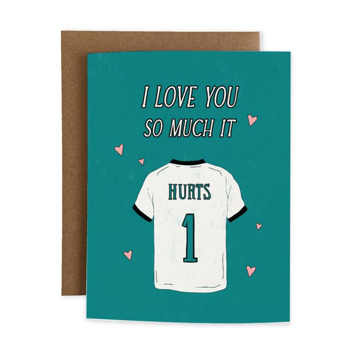 Love Hurts Greeting Card for wholesale by Joli Pop Paper Co.