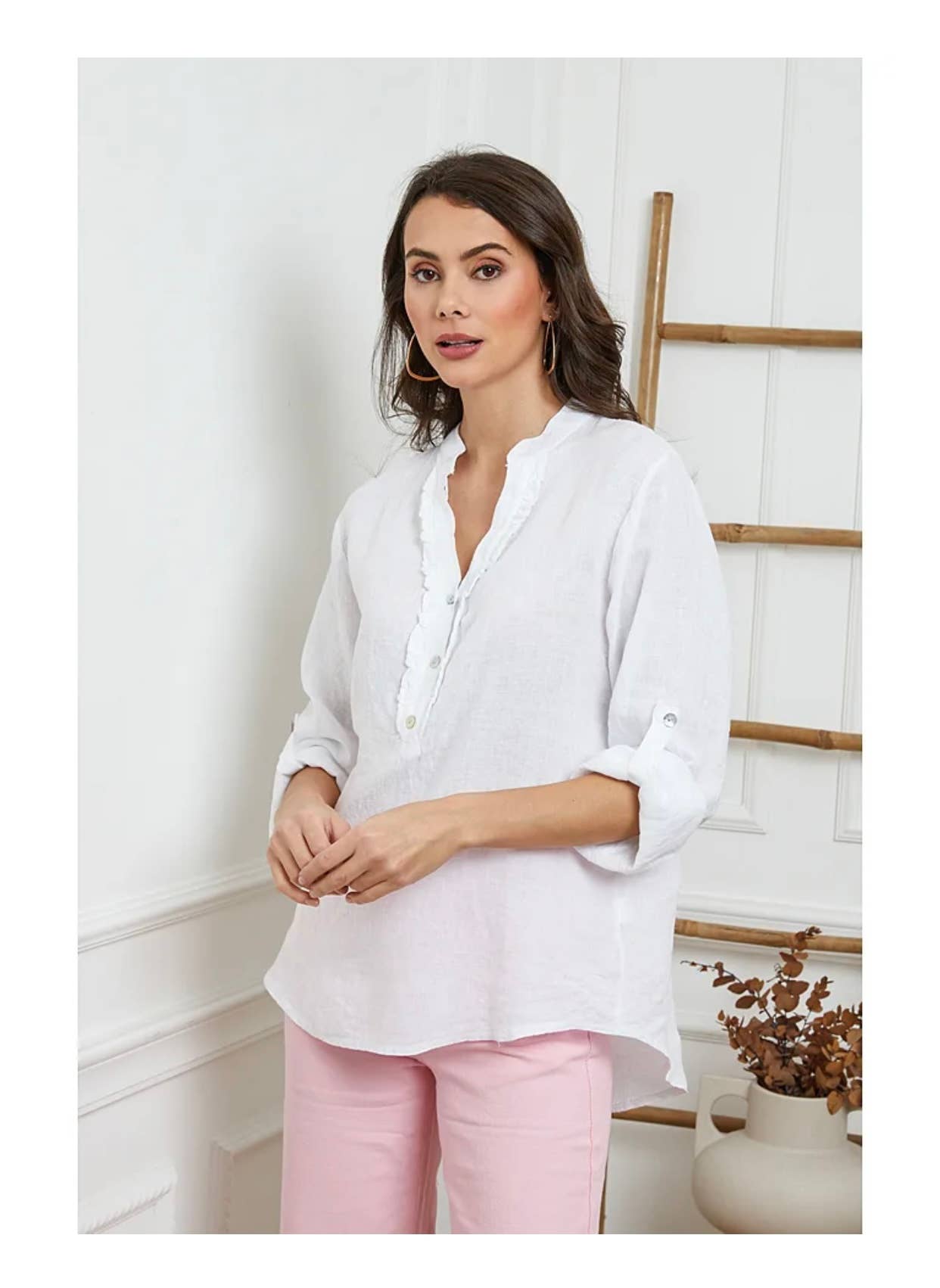 LÉA & LUC – wholesale Blus - Dam – Blus i 100 % linne REF. 664927