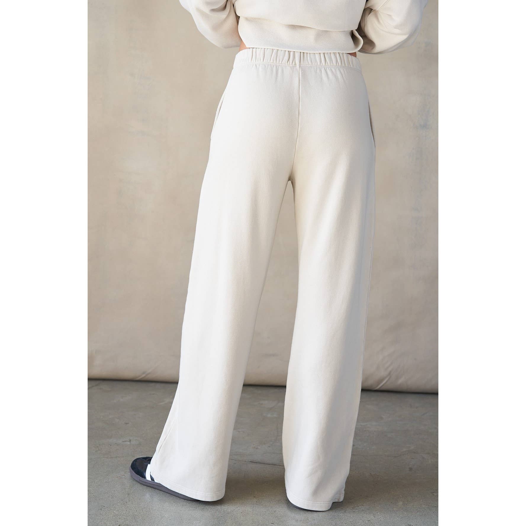 lalamia - Vente Pantalon d'intérieur/de jogging – femme - Pantalon de survêtement en polaire à large ouverture2